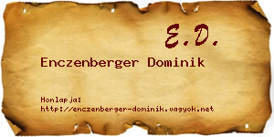 Enczenberger Dominik névjegykártya